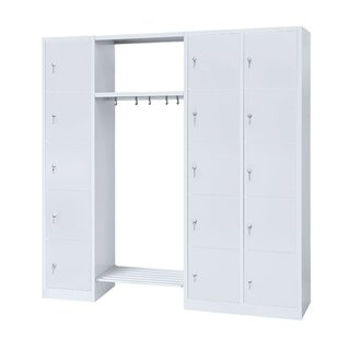 offene Garderobe - 15 Fächer - 1800x1915x500 mm (HxBxT)