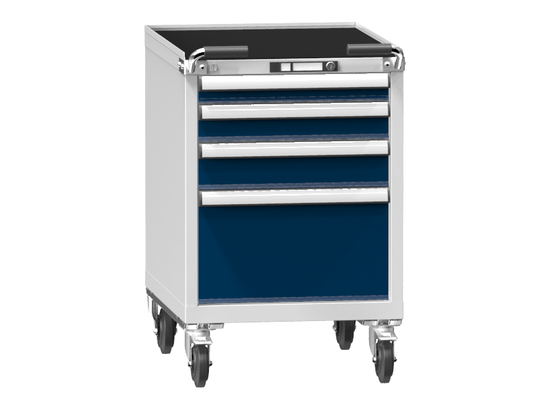 Mobile Container - Rollcontainer  - 1+1+1+1 Schublade - 910x578x753 mm (HxBxT)