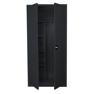 Spind, Mehrzweckschrank mit Flügeltüren - 1 Abteil - 1800x800x383 mm (HxBxT)