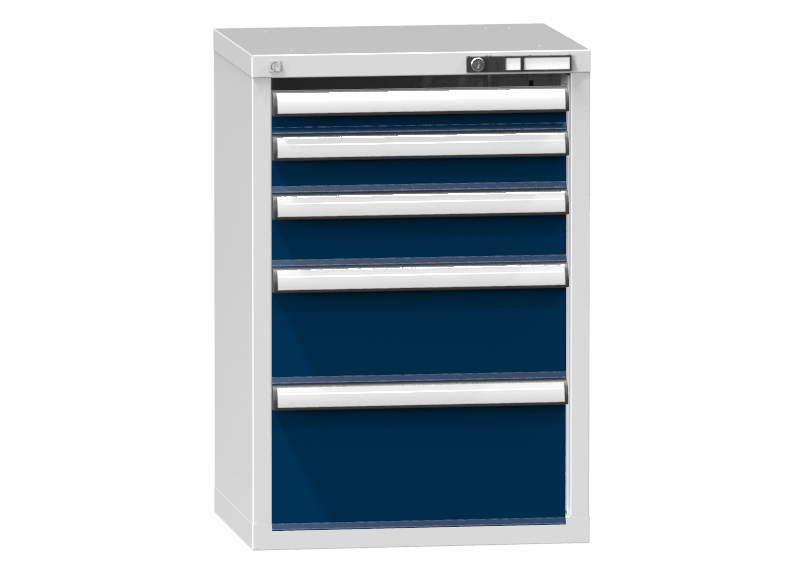 Schubladenschrank - Standcontainer  - 1+1+1+1+1 Schublade - 840x578x464 mm (HxBxT)