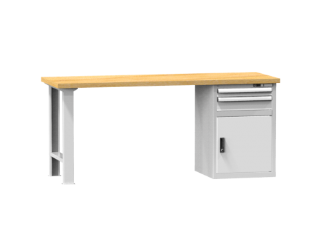 Arbeitstisch KOMBI 700 - 1 + 1 Schubladen, 1 Tür, 1 Fachboden