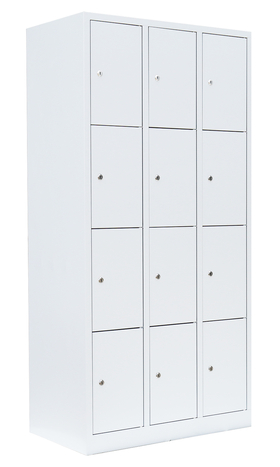 Schließfachschrank - 3 Abteile - 12 Fächer - 1800x885x500 mm (HxBxT)