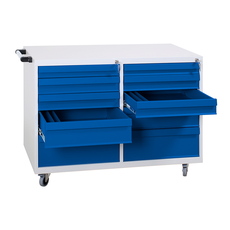 Werkstattwagen - (2 x)  1 + 2 + 1 + 1 Schubladen - 840x1090x600 mm (HxBxT)
