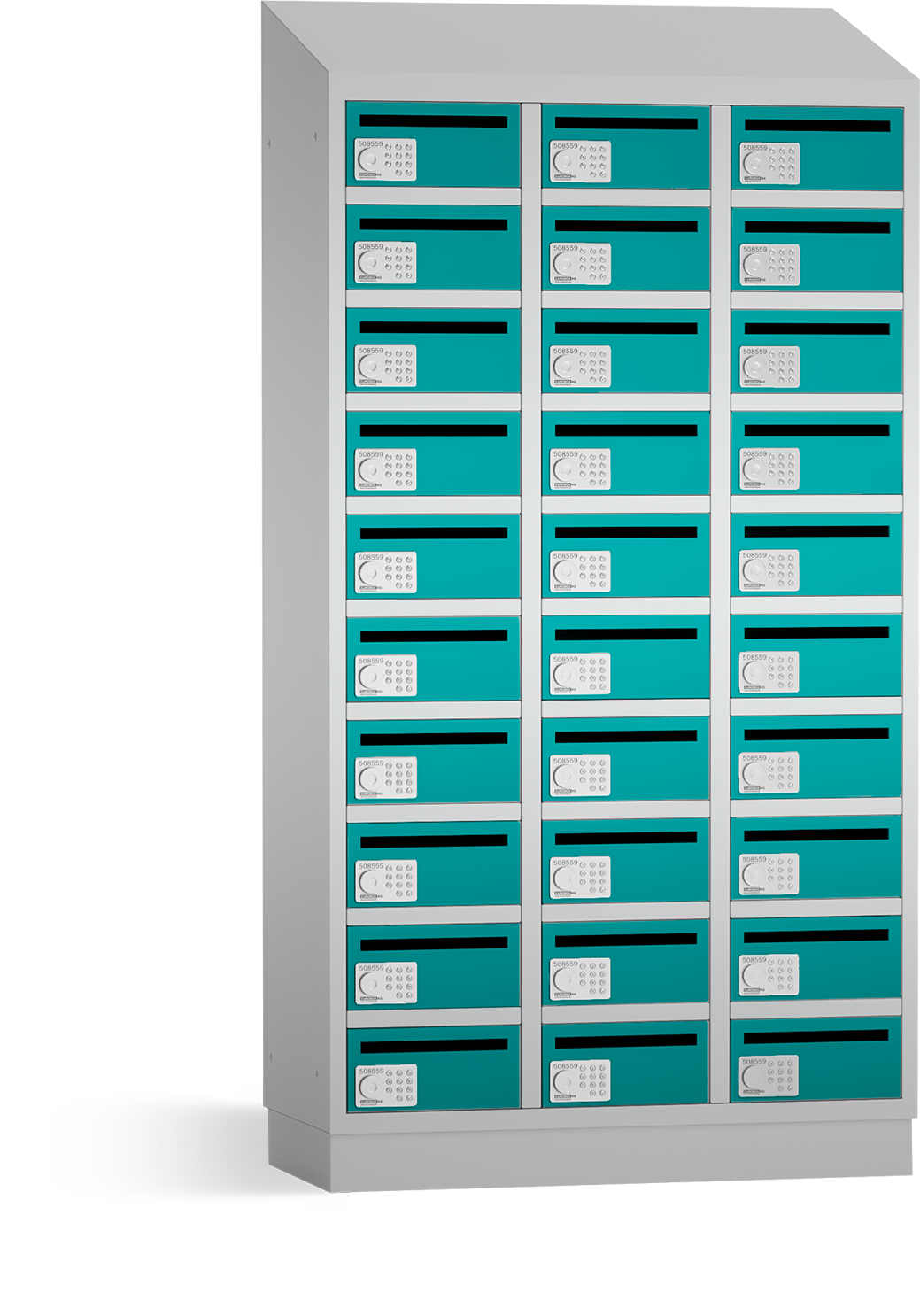 PREMIUM - Postschrank/Postverteilerschrank - 3 Abteile - 30 Fächer