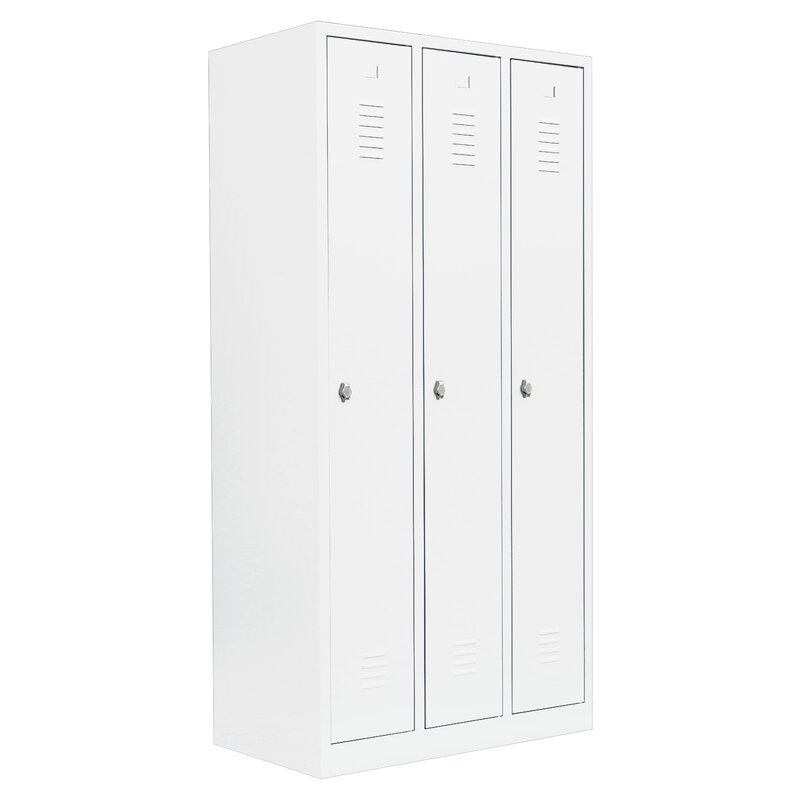 Spind - 3 Abteile - 1800x885x500 mm (HxBxT)