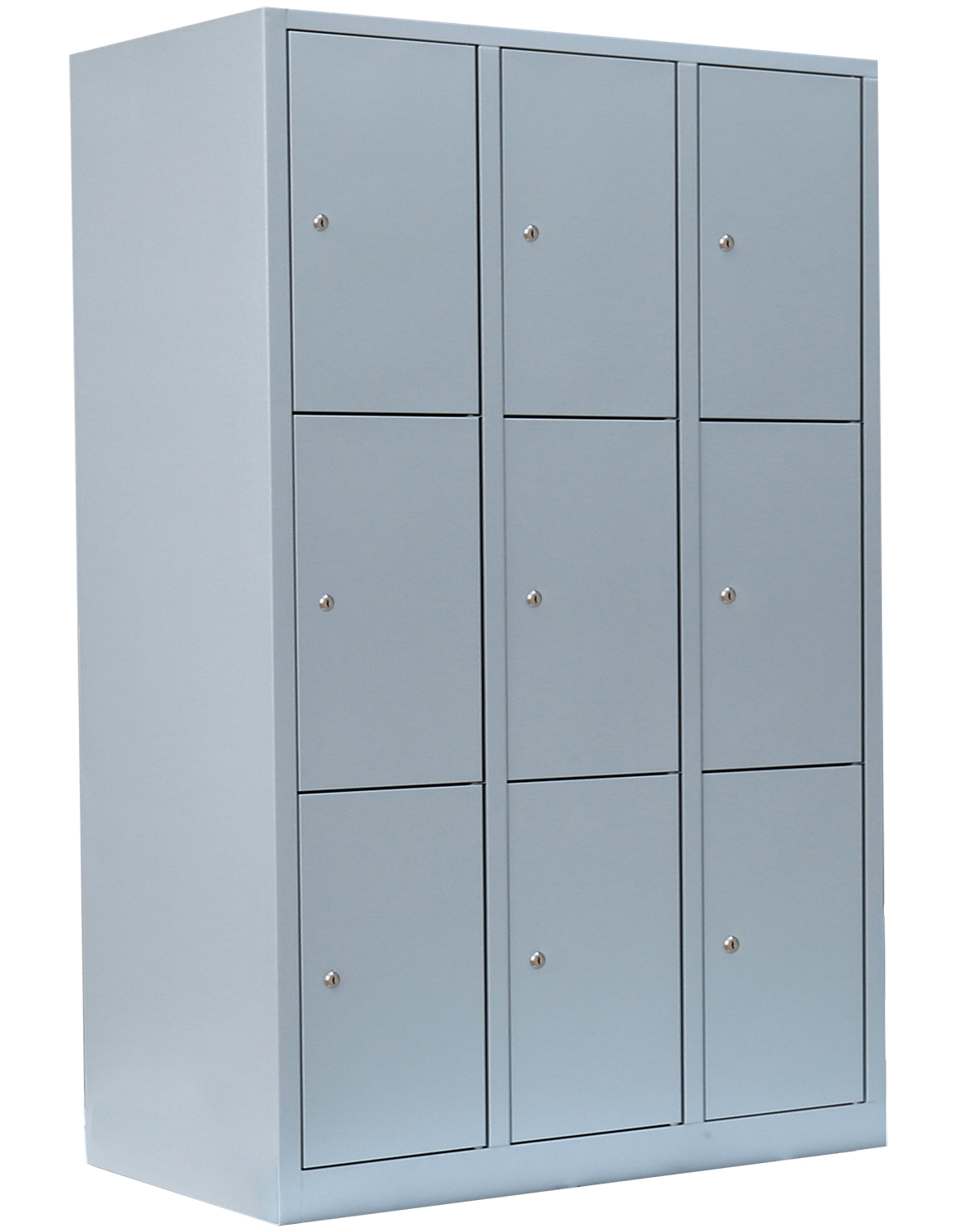 Schließfachschrank - 3 Abteile - 9 Fächer - 1800x1185x500 mm (HxBxT)