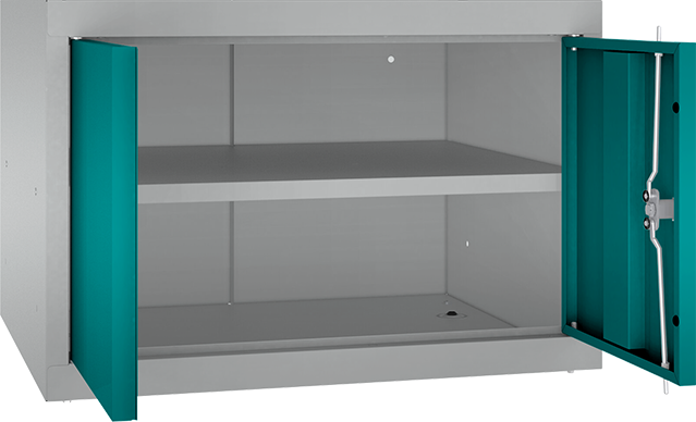 Aufsatz für Geräteschrank/Putzmittelschrank -  1 Fachboden