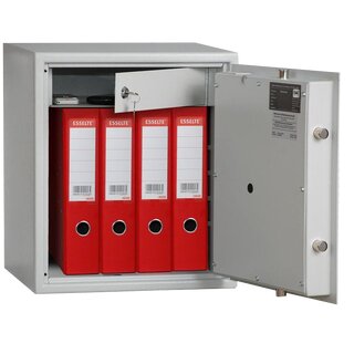 Möbeltresor - Sicherheitsstufe B - 455 x 395 x 380 mm - lichtgrau