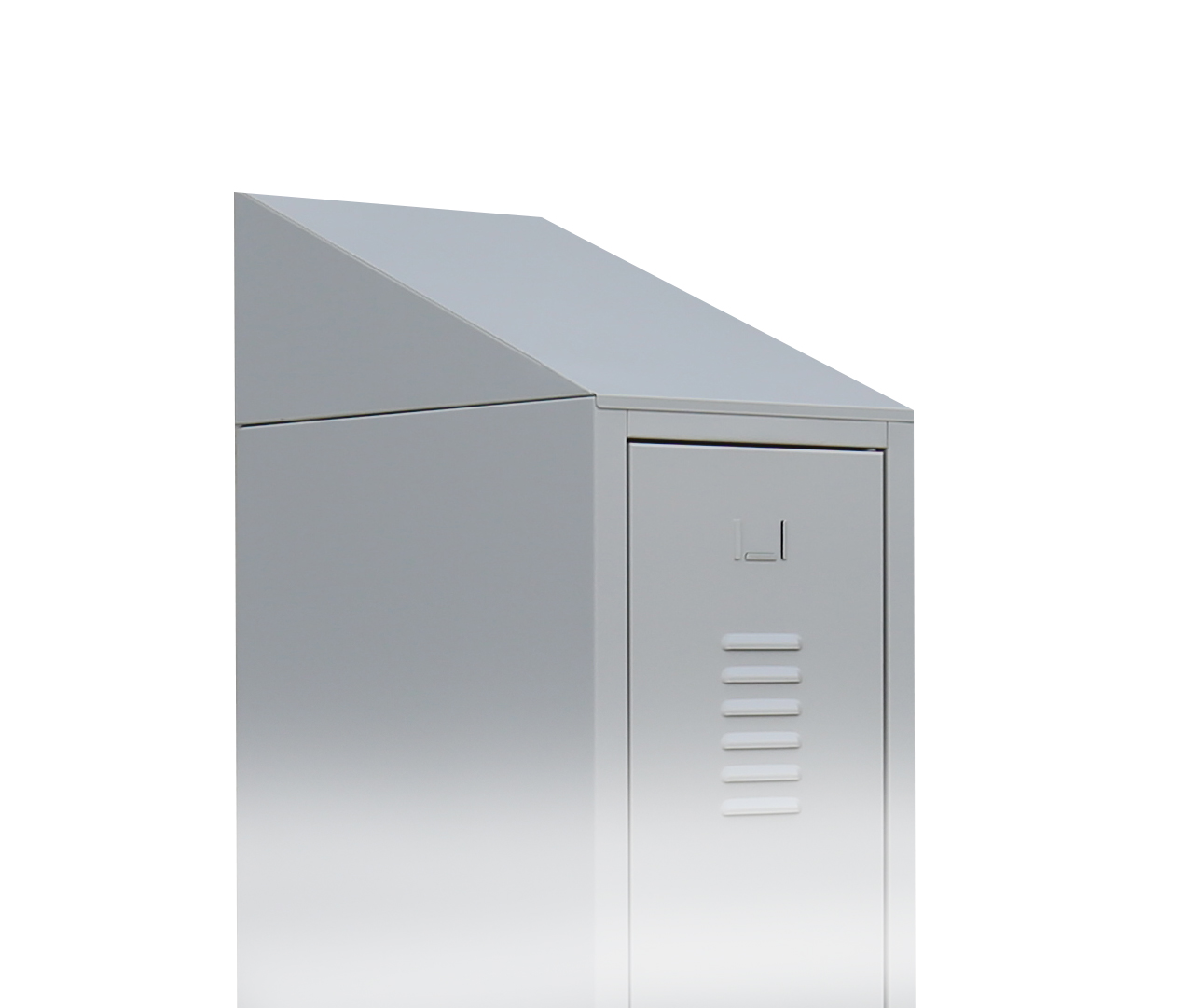 Schrägdach-Aufsatz für  Spinde , Schließfächer- verschiedene Größen