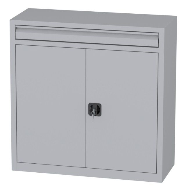 Büroschrank mit Schublade - 2 Einlegeböden - 1000x1000x400 mm (HxBxT)