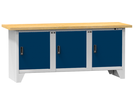 Modulare Werkbank PS2-5/5M -  3 Türen, 3 Fachböden