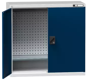 Flügeltürenschrank/ Werkzeugschrank SK2 - gelochte Wände - 1000x1044x405 mm (HxBxT)