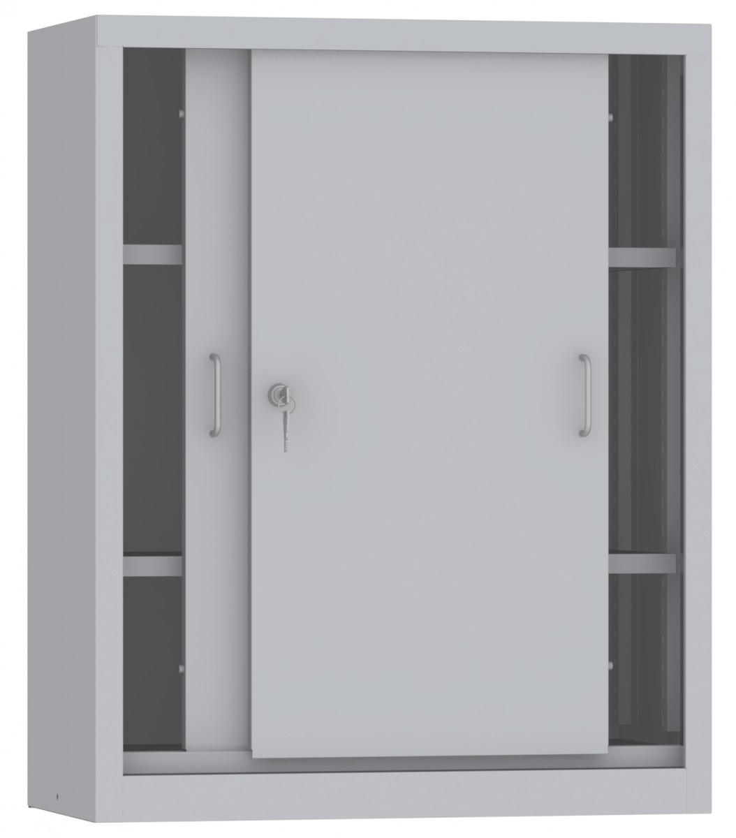 Schiebetürenschrank - 2 Einlegeböden - 1000x800x500 mm  (HxBxT)