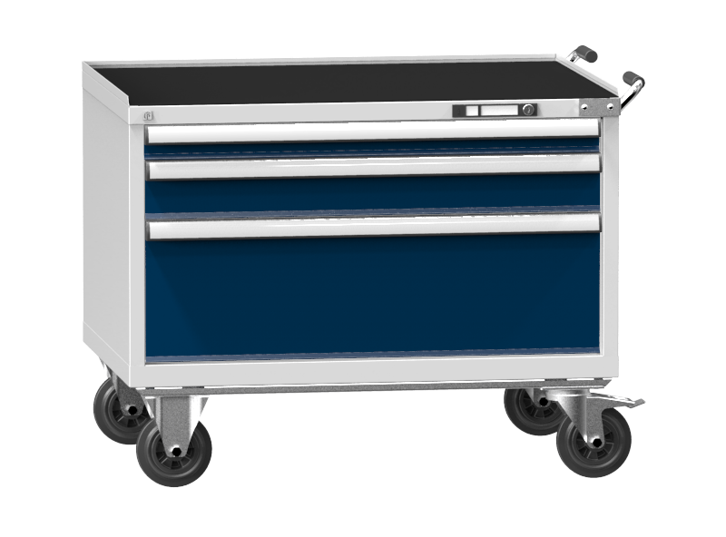 Mobile Container - Rollcontainer  - 1+1+1 Schublade - 855+1037+753 mm (HxBxT)
