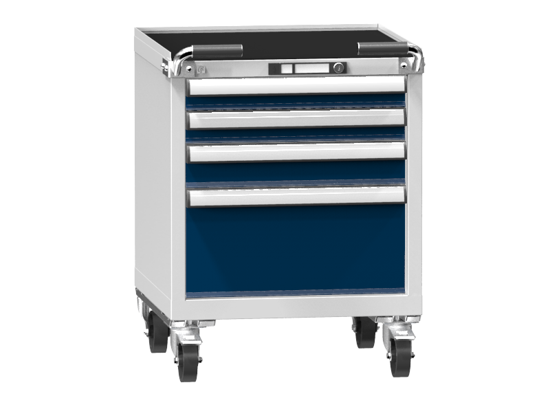 Mobile Container - Rollcontainer  - 2+1+1 Schubladen - 785x578x600 mm (HxBxT)