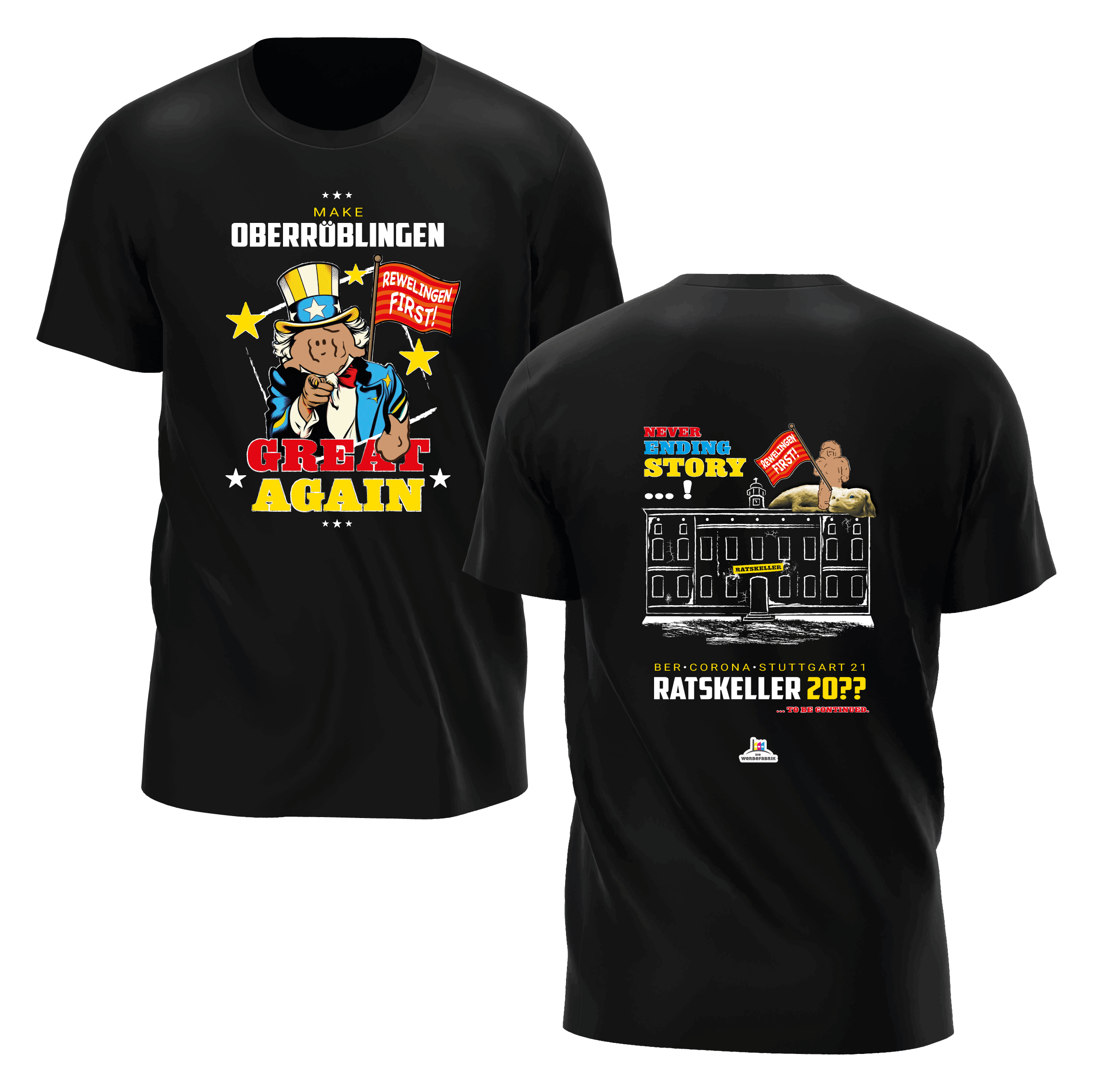 UNISEX - T-Shirt - Erbsbärumzug Oberröblingen -"Rewelingen FIRST!"