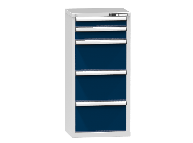 Schubladenschrank - Standcontainer  - 1+1+3 Schublade - 1215x578x464 mm (HxBxT)