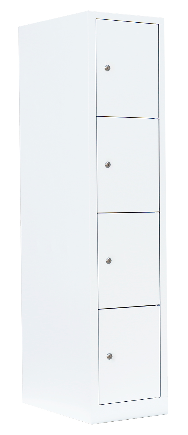 Schließfachschrank - 1 Abteil - 4 Fächer - 1800x415x500 mm (HxBxT)