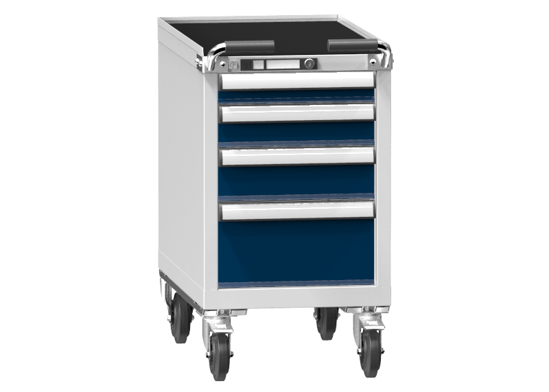 Mobile Container - Rollcontainer  - 1+1+1+1 Schublade - 810x442x753 mm (HxBxT)