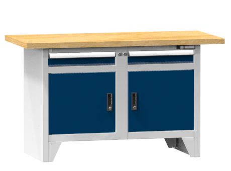 Modulare Werkbank PS1-3/3M - 2 Schubladen, 2 Türen, 2 Fachböden
