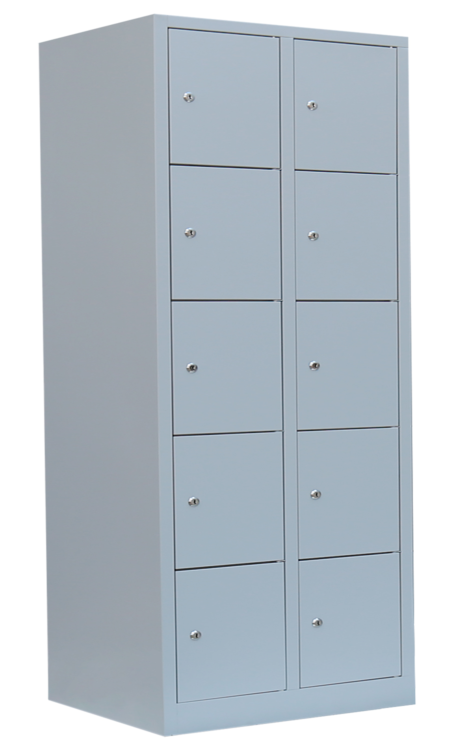 Schließfachschrank - 2 Abteile - 10 Fächer - 1800x800x500 mm (HxBxT)