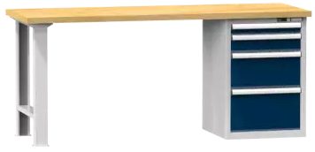 Arbeitstisch KOMBI 700 - 1 + 2 Schubladen