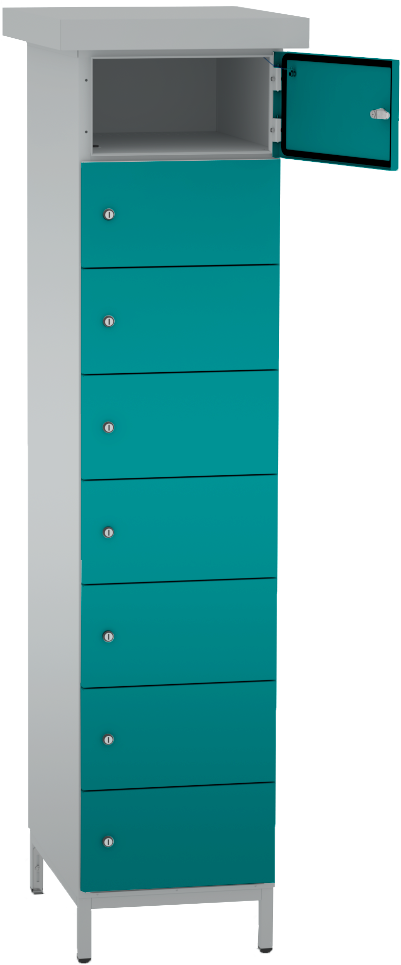 Elektro-Ladeschrank-Outdoor - E-Bike/E-Roller-Akku-Ladestation - 8 Fächer