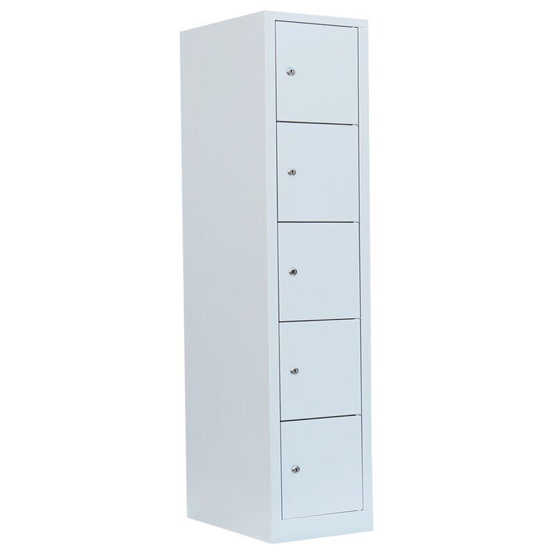 Schließfachschrank - 1 Abteil - 5 Fächer - 1800x415x500 mm (HxBxT)