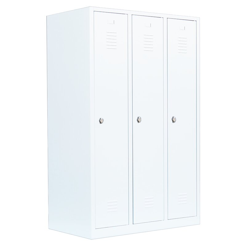 Spind - 3 Abteile - 1800x1185x500 mm (HxBxT)