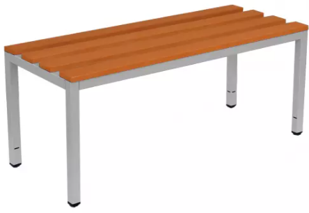 Sitzbank freistehend - ohne Schuhrost - Lichtgrau/Buche - verschiedene Größen