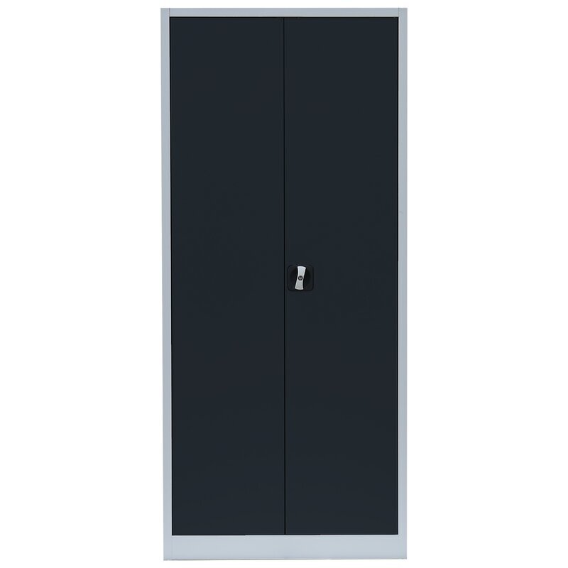 Büroschrank mit Flügeltüren - 4 Einlegeböden - 1800x800x383 mm (HxBxT)