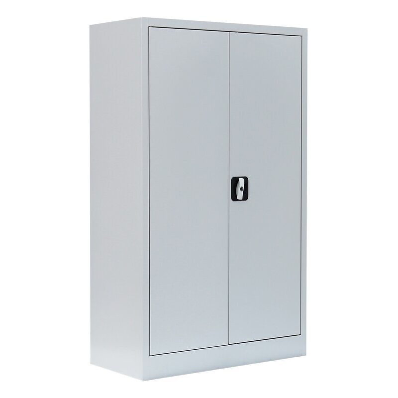 Büroschrank mit Flügeltüren - 2 Einlegeböden - 1200x800x383 mm (HxBxT)