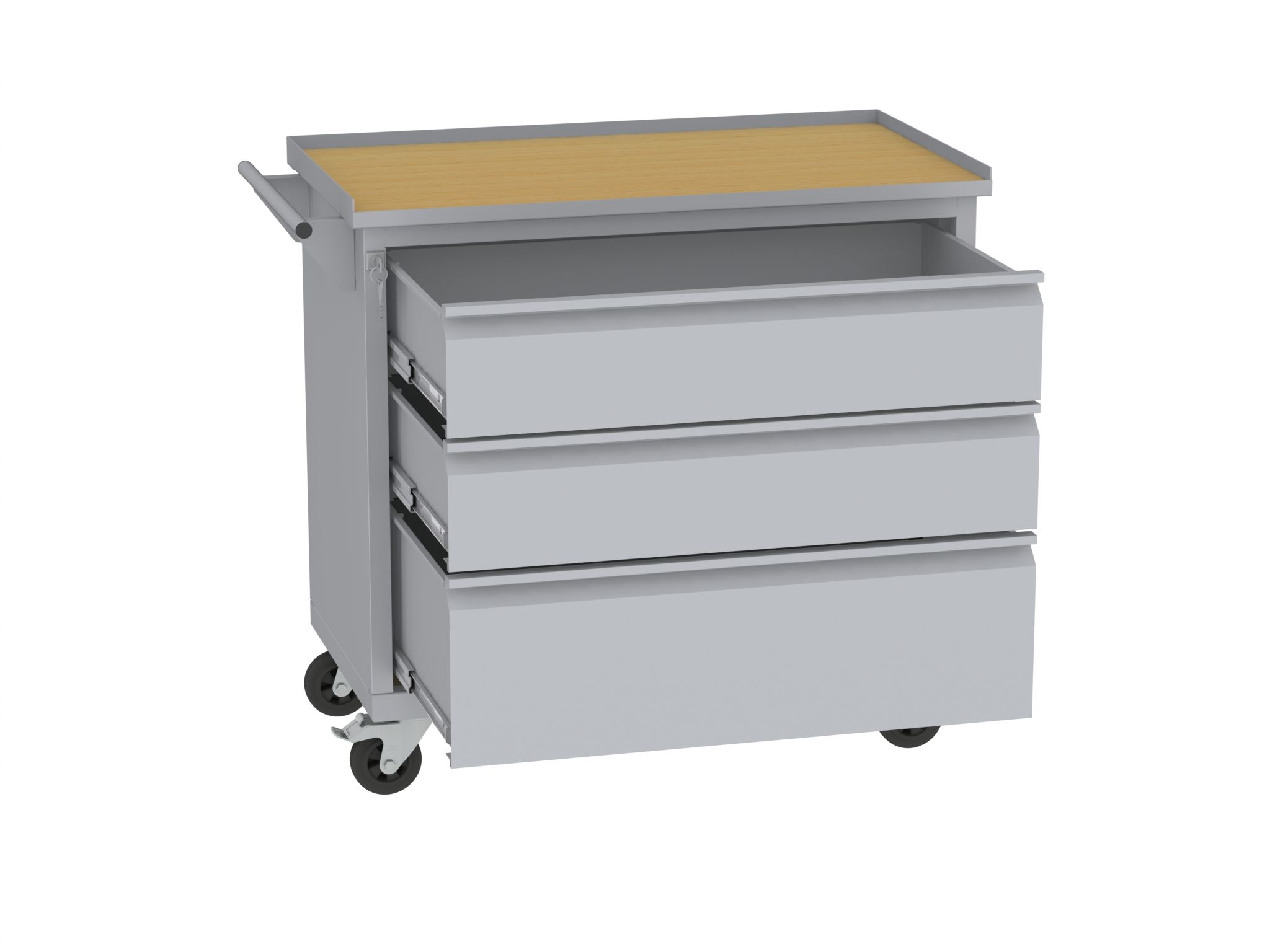 Werkzeugwagen - 1 + 2 Schubladen - 860x950x505 mm (HxBxT)