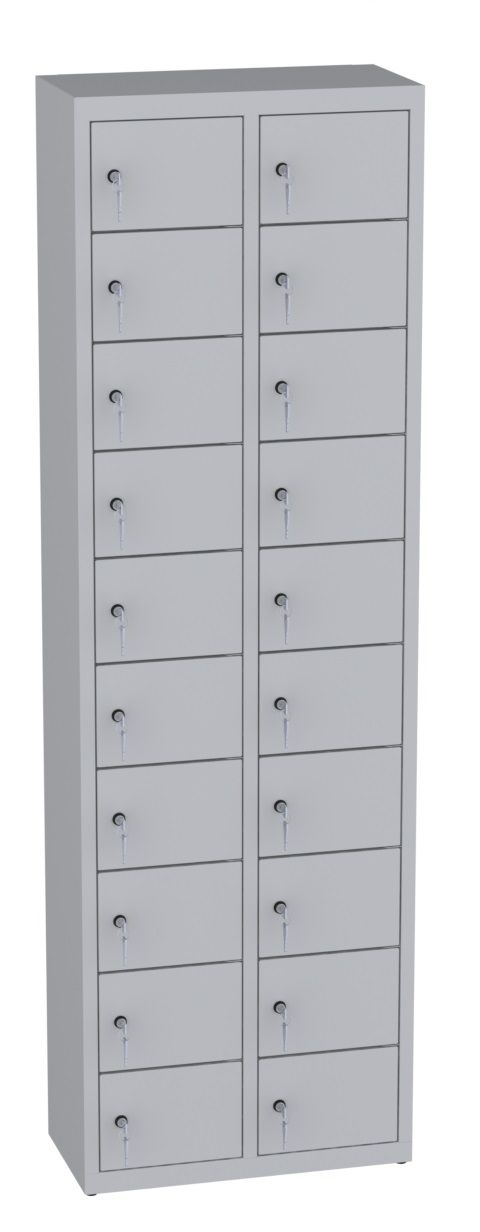 Wertfachschrank stehend - 2 Abteile - 20 Fächer -  1950x610x300 mm  (HxBxT)