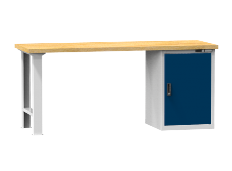 Arbeitstisch KOMBI 700 - 1x Tür, 2 Fachböden