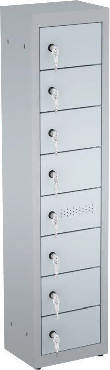 Wertfachschrank / Handyschrank - 1 Abteil - 8 Fächer