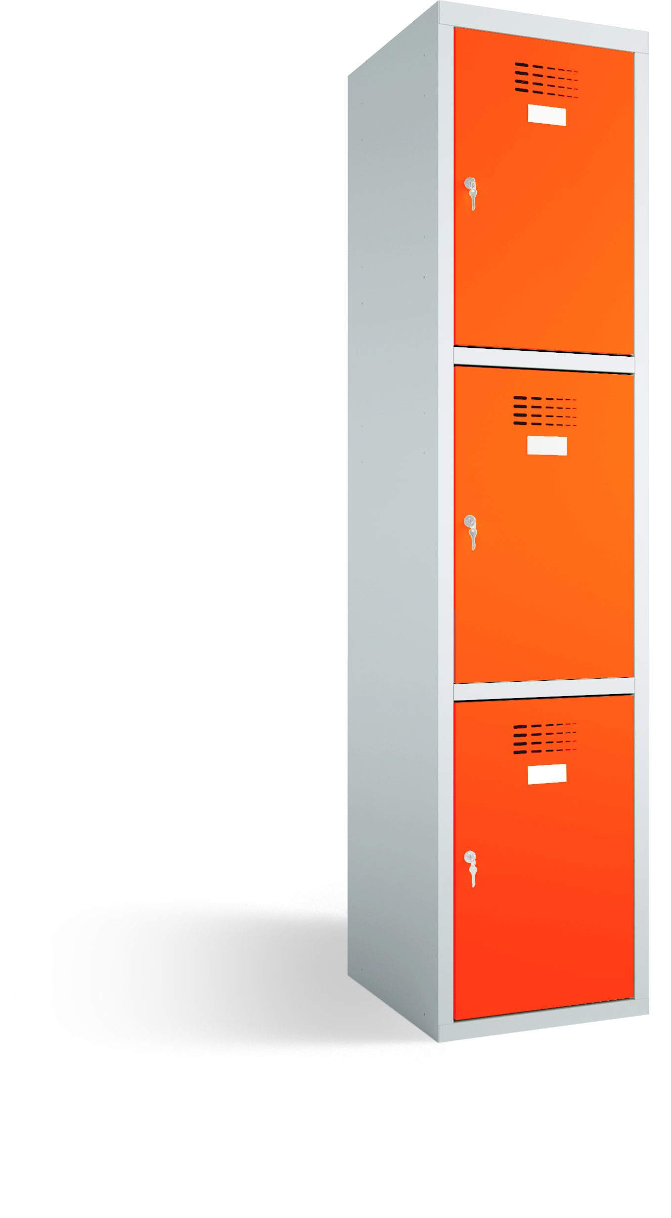 Schließfachschrank/Fächerschrank  - 1 Abteil - 3 Fächer