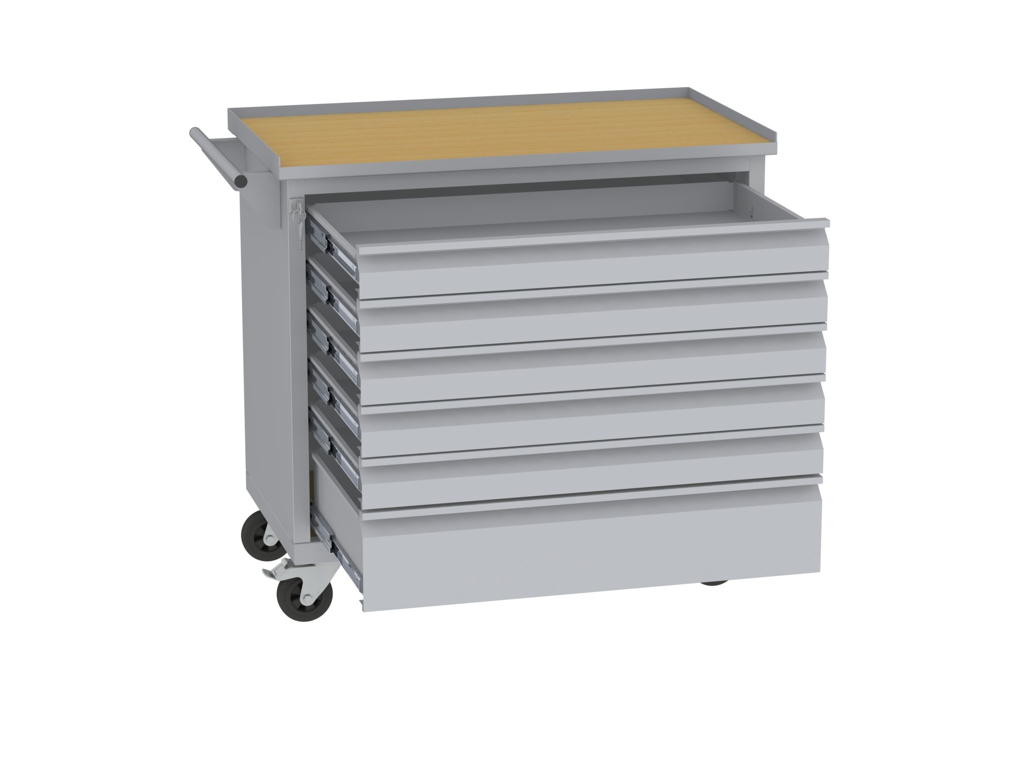 Werkzeugwagen - 1 + 5 Schubladen - 860x950x505 mm (HxBxT)