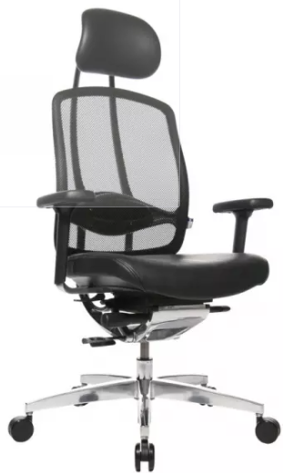 Bürodrehstuhl Medic 10 Dondola - Netzrücken - Alu Fußkreuz - GS zertifiziert