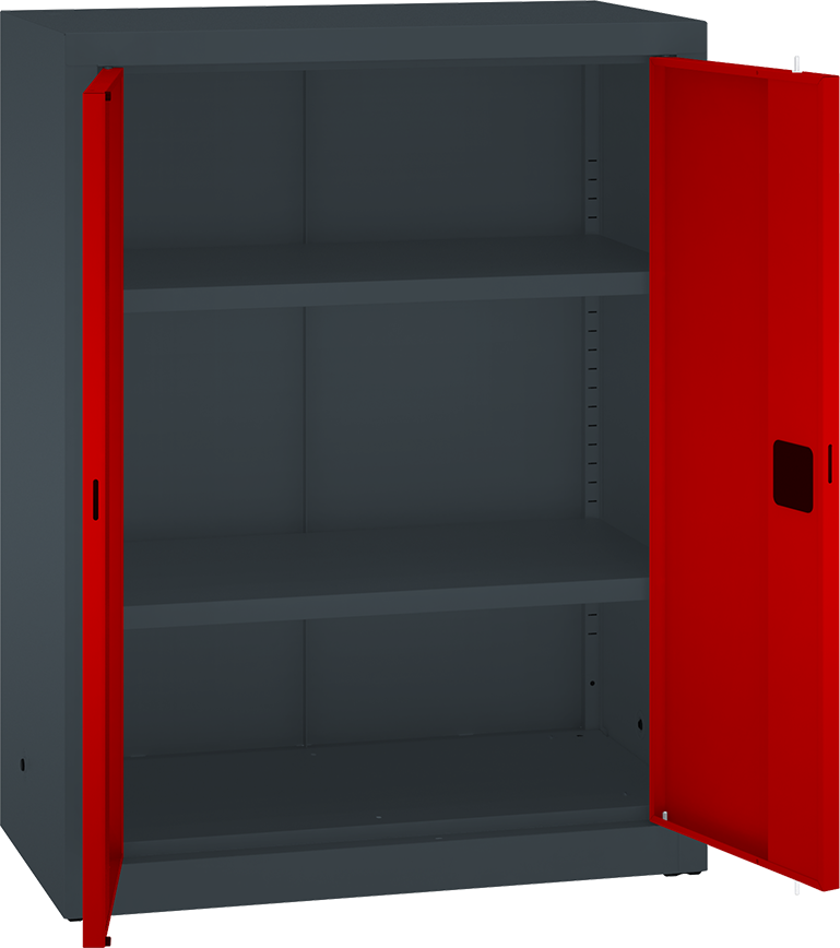 Büroschrank mit Flügeltüren - 2 Einlegeböden