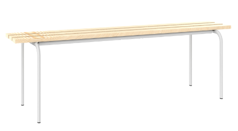 Sitzbank freistehend  - mit 3 Holzlatten