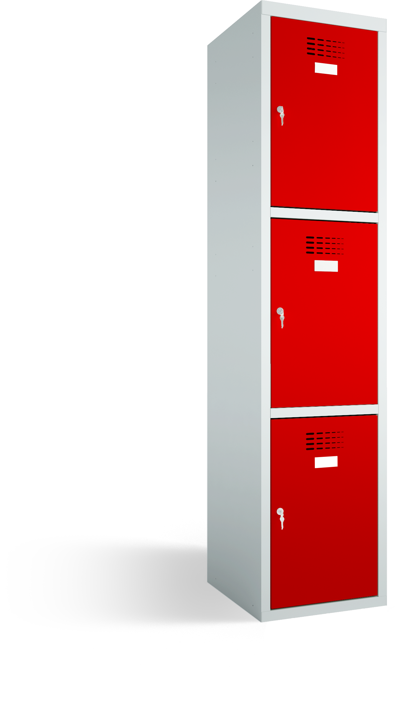 Schließfachschrank - 1 Abteil - 3 Fächer