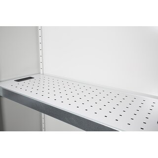 Lochblecheinsatz für Wannenboden mit 50 mm Seitenaufkantung 56624x - lichtgrau