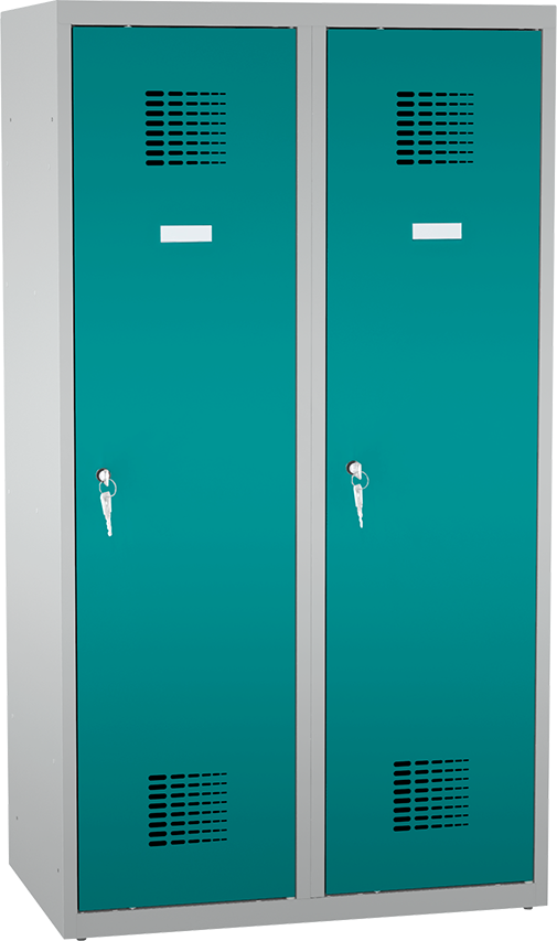 Spind - 2 Abteile -  for young pupils - 1450x800x500 mm (HxBxT)