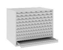 Zeichnungsschrank - 10 Schubladen - stapelbar -  DIN A1 - 765x970x670 mm (HxBxT)