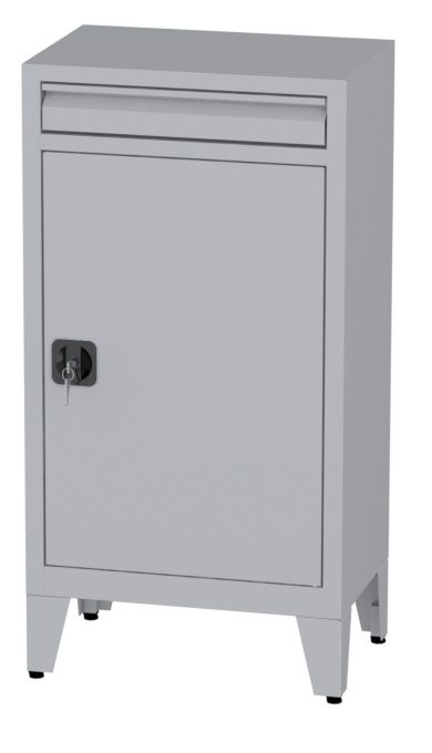 Büroschrank mit Schublade auf Füßen - 2 Einlegeböden - 1160x600x400 mm (HxBxT)