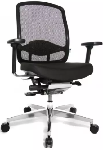 Bürodrehstuhl Medic 5 Dondola - Netzrücken - Alu Fußkreuz - GS-zertifiziert