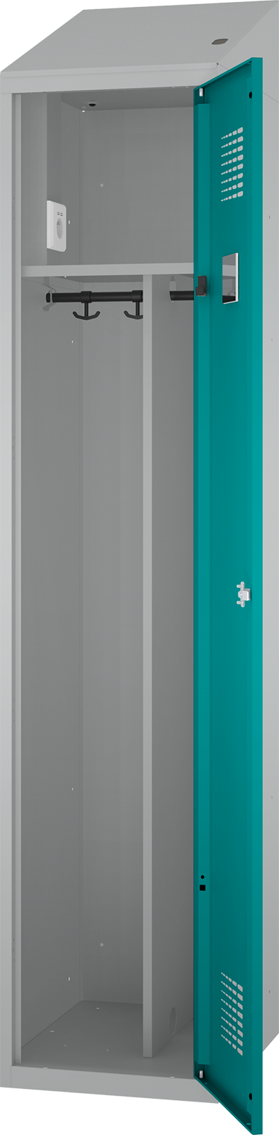 Spind - 1 Abteil - mit Steckdosen + USB A+C