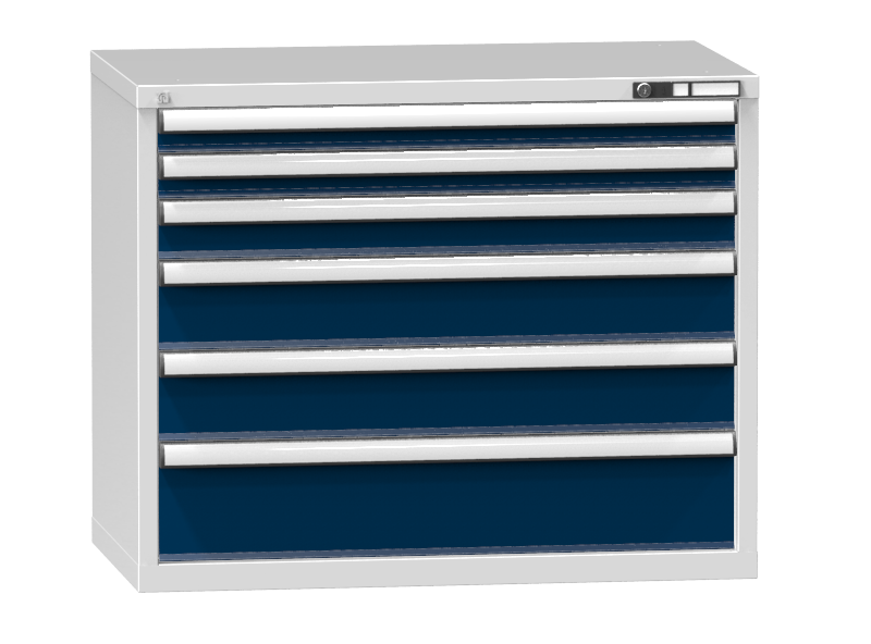 Schubladenschrank - Standcontainer  -  2+1+2+1 Schublade - 840x1037x600 mm (HxBxT)
