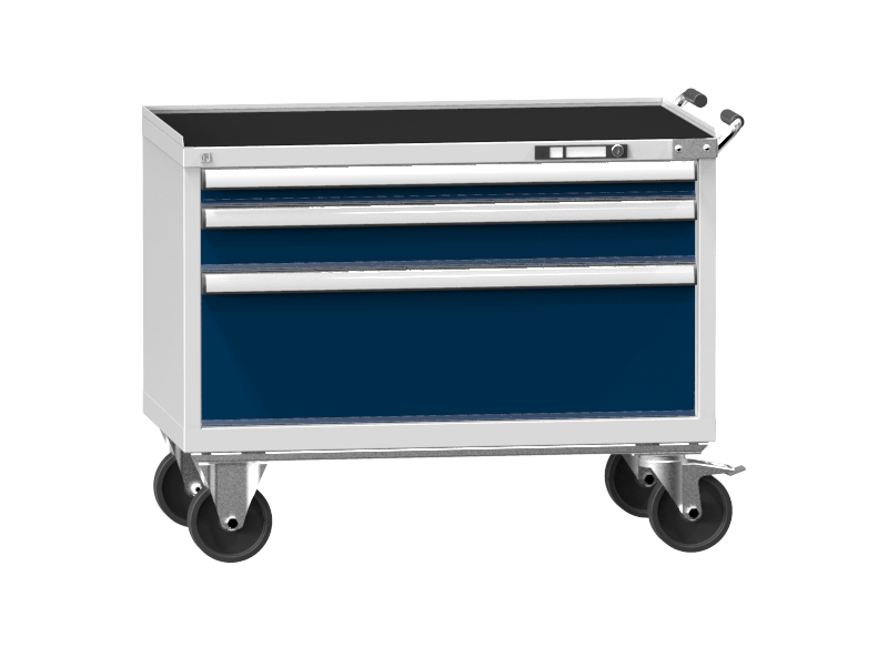 Mobile Container - Rollcontainer  - 1+1+1 Schublade - 855x1037x600 mm (HxBxT)